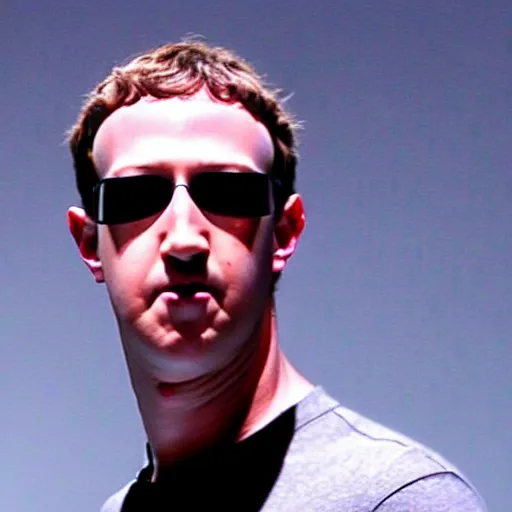 Image similar to a screenshot of mark zuckerberg as neo in the matrix