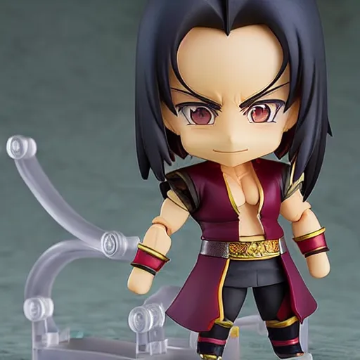 Prompt: an anime nendoroid of shang tsung, figurine, detailed product photo