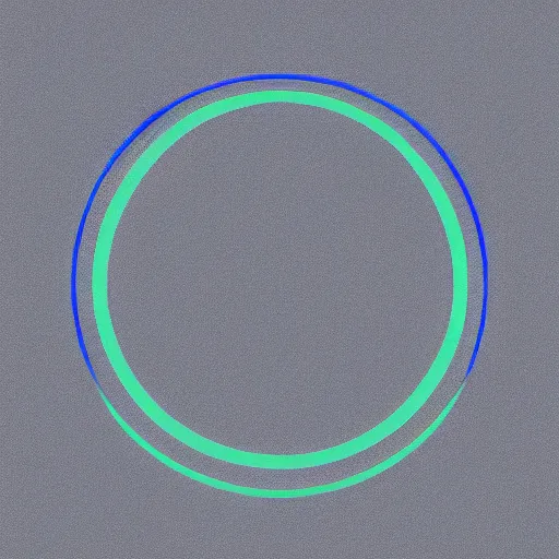 Image similar to 2D digital art of a blue circle with a gray rectangle sticking out of it on the left side on a white background