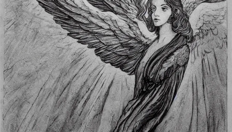 an angel, I am with these wings i command the sky and | Stable ...