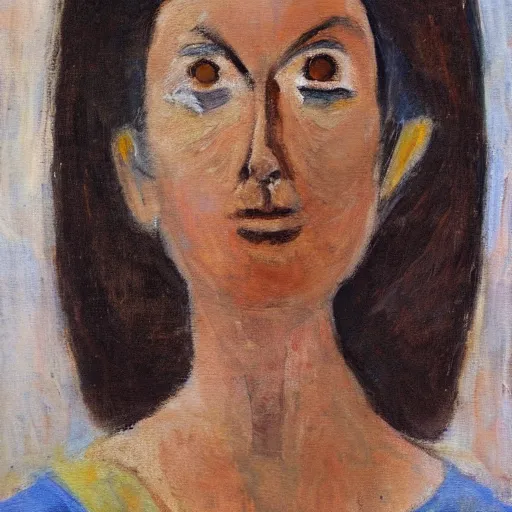 Image similar to expressionnist self portrait of a woman