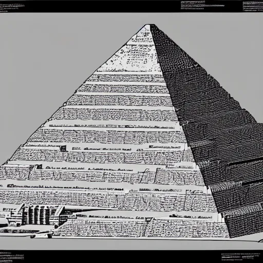 Image similar to pyramid ziggurat built around atop a gigantic reptile tortoise highly detailed concept art schematic, Laurie Greasley