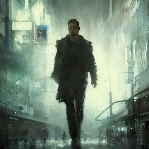 Image similar to robert pattison, hyperrealistic portrait, bladerunner street, art of elysium by jeremy mann and alphonse mucha, fantasy art, photo realistic, dynamic lighting, artstation, poster, volumetric lighting, very detailed face, 4 k, award winning