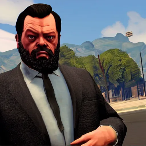 Image similar to orson Welles as character in grand theft auto 5