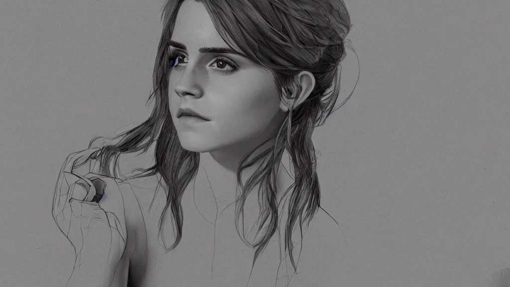 Image similar to emma watson, marry, ceremony, concept art, generated by artificial intelligence, 8K UHD, trending on artstation, extremely detailed