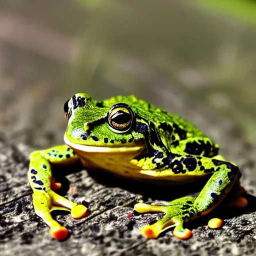 Image similar to Woman Frog sharp focus colorful realistic photograph