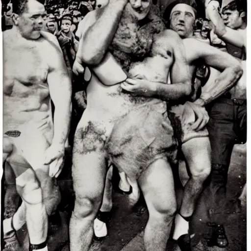 Prompt: Mussolini at the gay pride, photograph, hyper detailed, award winning photograph, 8k