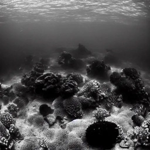 Prompt: Underwater concerto by Trent Parke