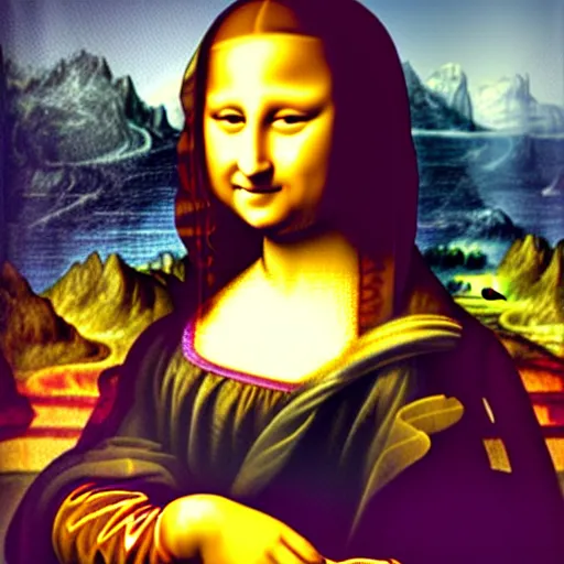 Image similar to a rabbit as mona lisa,