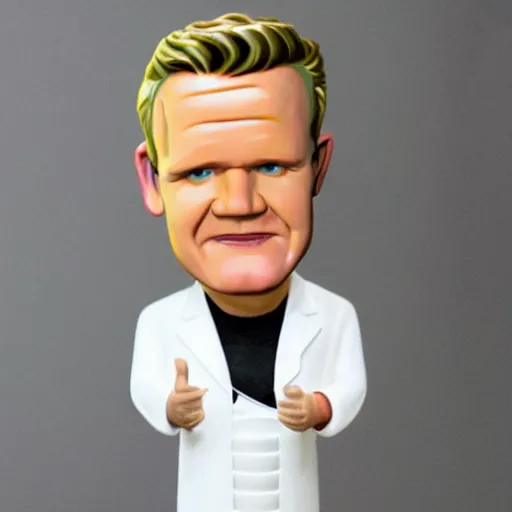 Image similar to bobble head of Gordon Ramsay