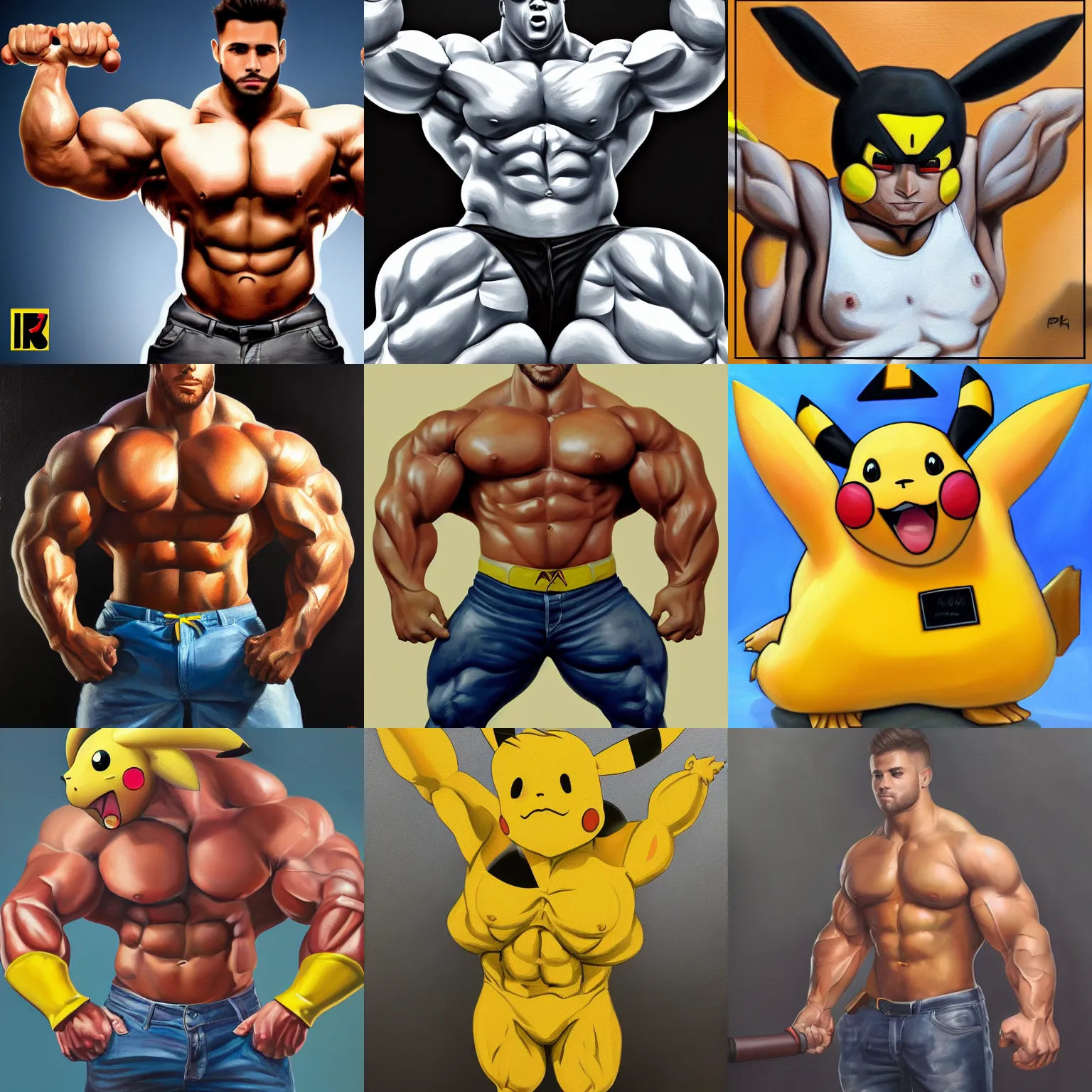 Gigachad pikachu