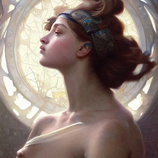 Prompt: portrait of a david and goliath, intricate, elegant, highly detailed, digital painting, artstation, concept art, smooth, sharp focus, illustration, art by artgerm and greg rutkowski and alphonse mucha and william - adolphe bouguereau