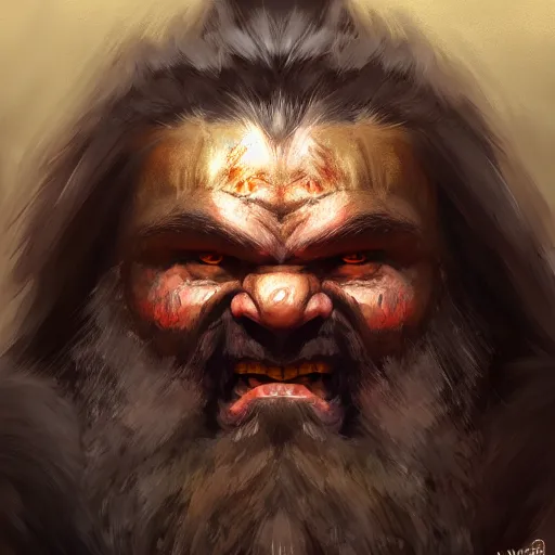 Image similar to portrait painting of a dwarven berserker, sharp focus, award - winning, trending on artstation, masterpiece, highly detailed, intricate. art by wayne reynolds