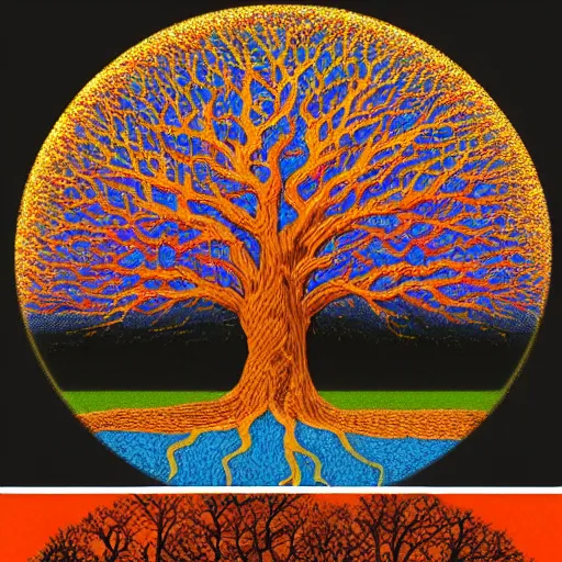 Image similar to The tree of life, top image of all time on /r/SpecArt subreddit