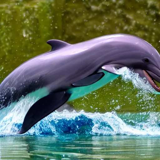Prompt: real life photo of a dolphin 8 k dof