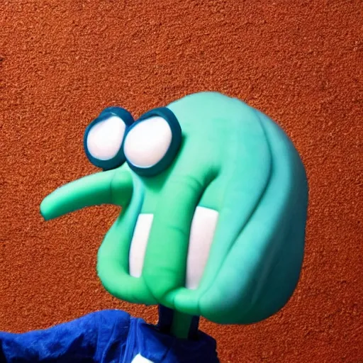 Prompt: squidward in real life, very realistic, very detailed, 4 k, photograph