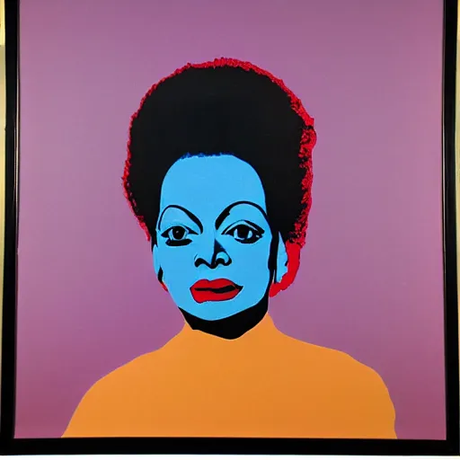 Image similar to individual diana ross silk screen francis bacon