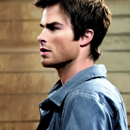 Prompt: Ian Somerhalder as Dean Winchester in Supernatural