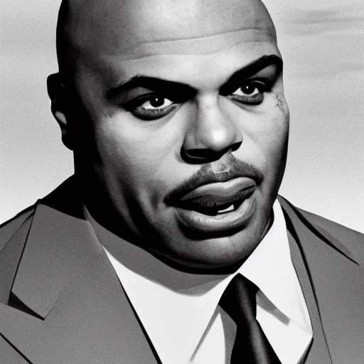 Prompt: Charles Barkley as the Godfather, very detailed, 8k