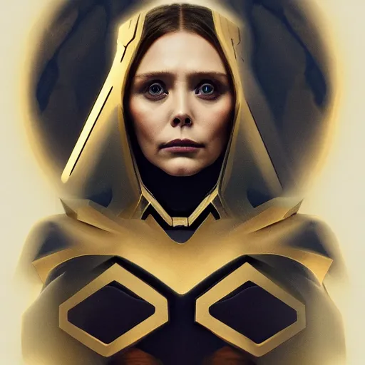 Prompt: elizabeth olsen as the goddess of death, hela, golden ratio!!!!!, centered, trending on artstation, 8 k quality, cgsociety contest winner, artstation hd, artstation hq, luminous lighting