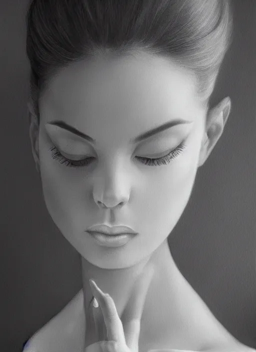 Image similar to hyperrealistic photography of a highly detailed and symmetrical gorgeous hispanic female ballerina in the style of vargas and wlop, highly detailed, face symmetry, highly realistic hands, masterpiece, award - winning, sharp focus, intricate concept art, ambient lighting, 8 k, artstation