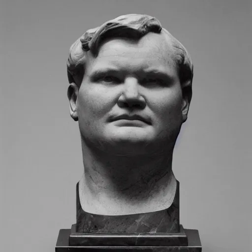 Image similar to andy richter, by auguste rodin, marble