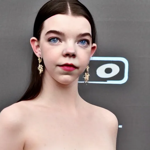 Image similar to anya taylor - joy as twitch streamer