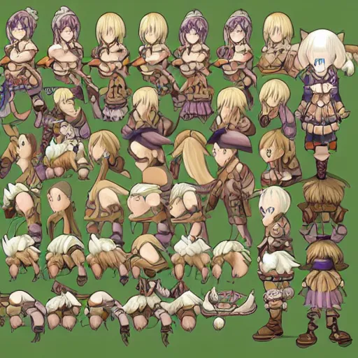 Prompt: sprite sheet of ragnarok online mmorpg character, monk, art