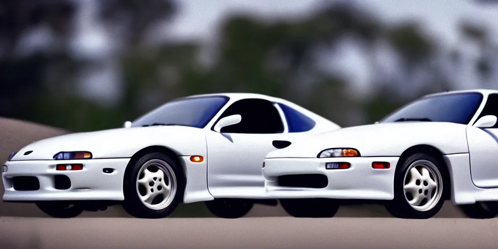 Image similar to 1994, 1995, 1997,1998, Toyota Supra, The Fast and the Furious, Hot Wheels, cinematic, 8k, depth of field, bokeh.