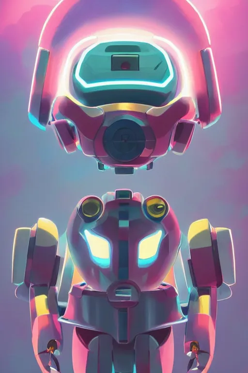 Image similar to metabots medabots medarotto medarot robot minimalist comics helmet mask neon cybereye, behance hd by jesper ejsing, by rhads, makoto shinkai and lois van baarle, ilya kuvshinov, rossdraws global illumination ray tracing hdr radiating a glowing aura