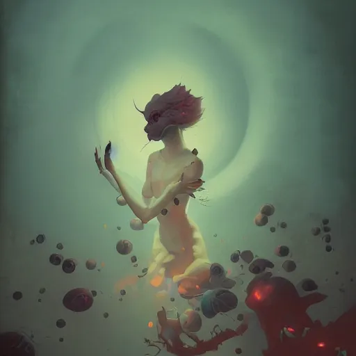 Image similar to toxicity, art by peter mohrbacher, ilya kuvshinov, victo ngai, ryohei hase