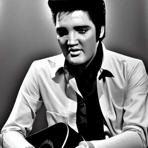 Prompt: Elvis as an old person