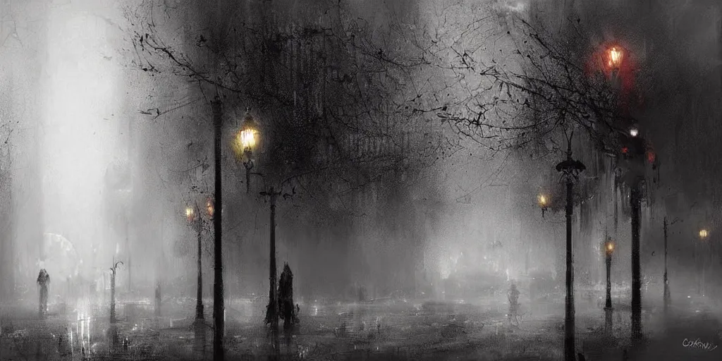 Image similar to city of sad shadows, digital art by chris cold, - h 6 4 0