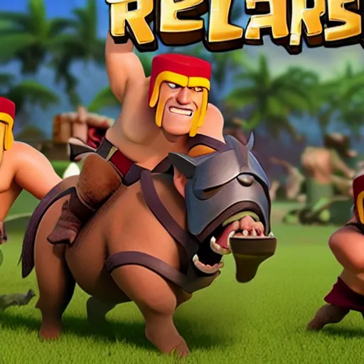 Prompt: clash of clans hog rider, photorealistic, 8k