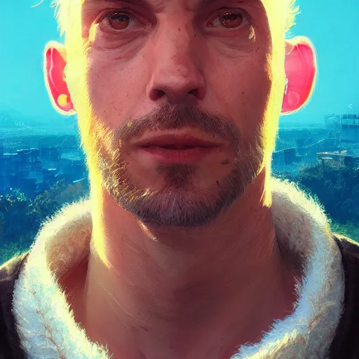 Image similar to highly detailed portrait, merlin adam, in gta v, stephen bliss, unreal engine, fantasy art by greg rutkowski, loish, rhads, ferdinand knab, makoto shinkai and lois van baarle, ilya kuvshinov, rossdraws, tom bagshaw, global illumination, radiant light, detailed and intricate environment