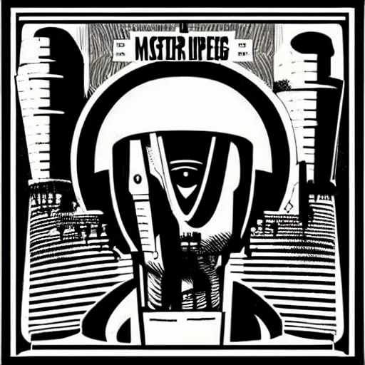 Prompt: blast furnace superego “ master of puppets album cover ” fantasy core german helmet “ chris ware ” style