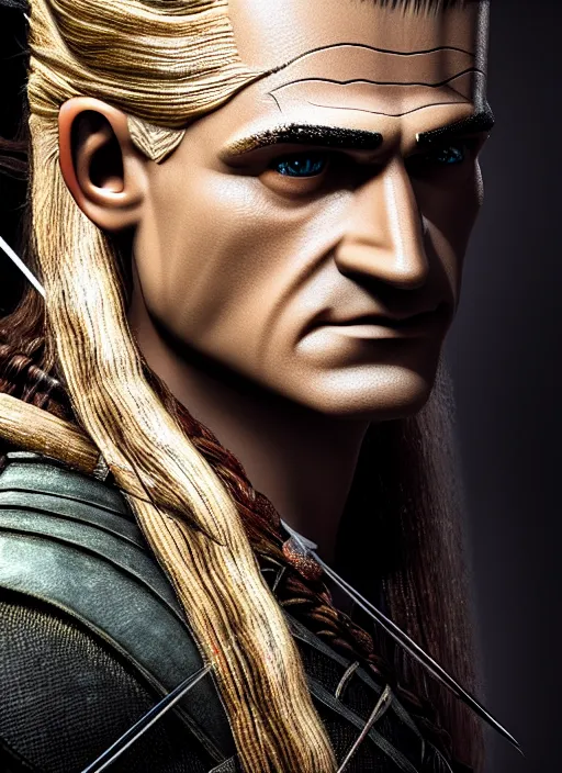 Prompt: photo of legolas in the style of stefan kostic, realistic, sharp focus, 8k high definition, insanely detailed, intricate, elegant, bokeh