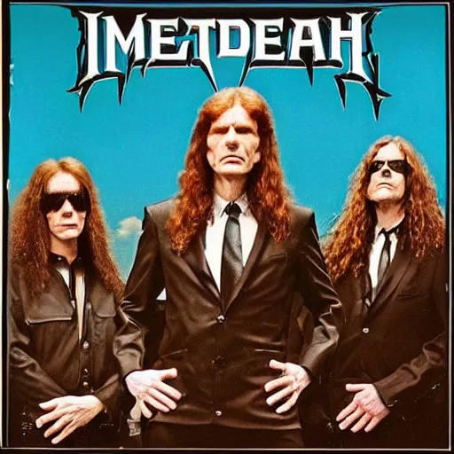 Image similar to megadeth, album cover, band name,