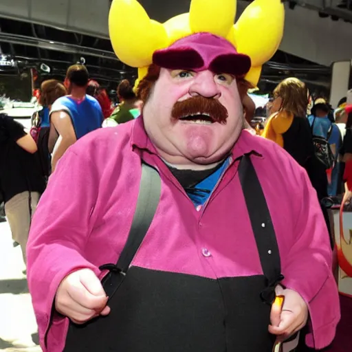 Image similar to Full-Cosplay Wario, played by Chris Farley, 2011 Comic-Con, blog-photo