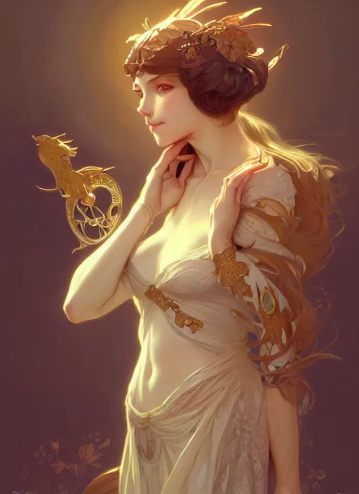 Image similar to cute anthropomorphic, fantasy, intricate, elegant, highly detailed, digital painting, artstation, concept art, wallpaper, smooth, sharp focus, illustration, art by artgerm and greg rutkowski and alphonse mucha