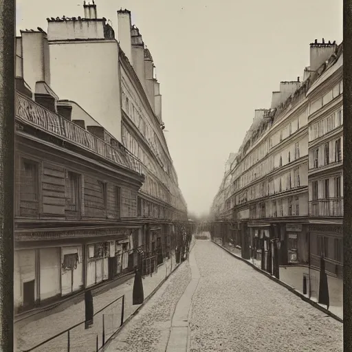 Image similar to antique photograph of paris from the 1 9 th century, art by eugene atget,