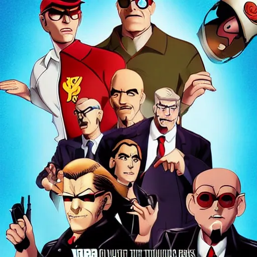 Prompt: venture brothers live action movie poster h- 768 w- 512