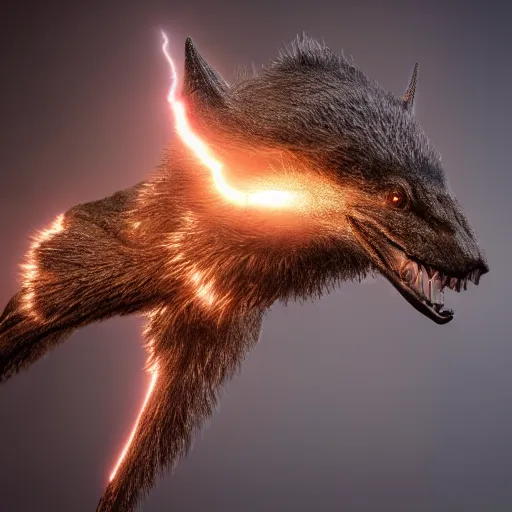 Prompt: photography of a hyper realistic highly detailed stunning creature controlling highly detailed lightning storms, super power. professionnal digital art, artstatiom, stuning, intricate, complex, unreal engine 5.