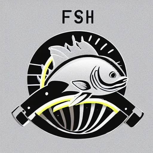 Image similar to fishery logo, a computer rendering by paul lucien dessau, corporate, vector, unsplash, purism, logo, iso 2 0 0, 1 9 9 0 s