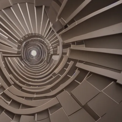 Prompt: maze of stairs to the ted house HD 8K