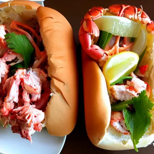 Image similar to lobster roll food