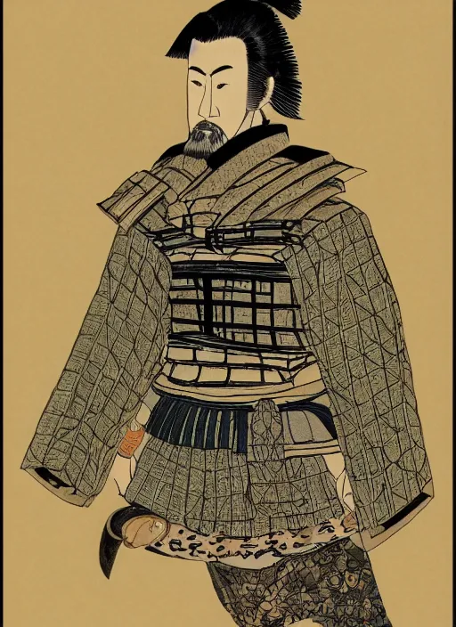 Image similar to portrait of a samurai, by joseph michael lisner, masterpiece ink illustration,
