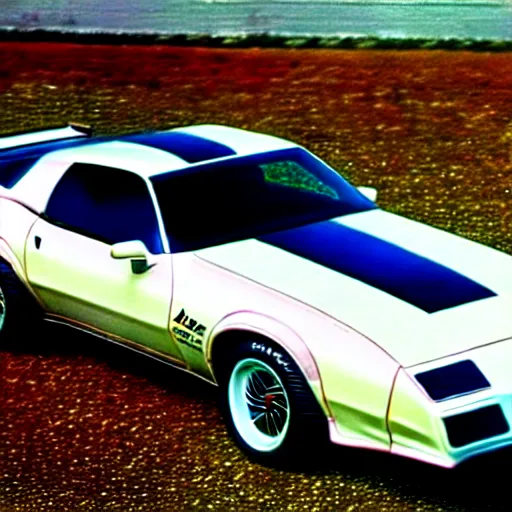 Prompt: a pontiac trans am from 1 9 8 6