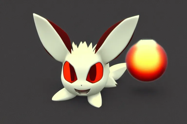 Prompt: fan artist demake pokeball eevee evil sisters pokeball high resolution CGsociety rendering pokeball