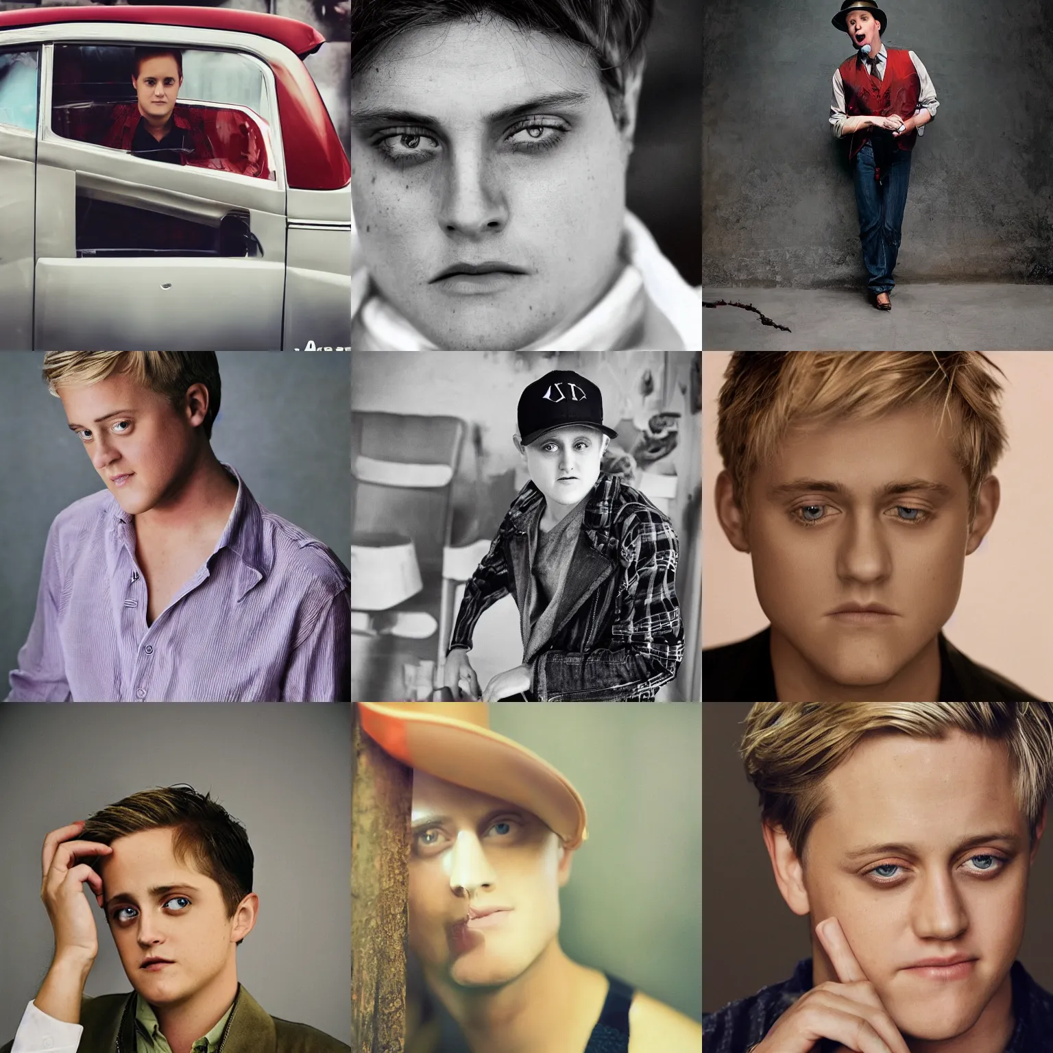 Prompt: Lucas Grabeel, high detail, photography by Annie Leibovitz